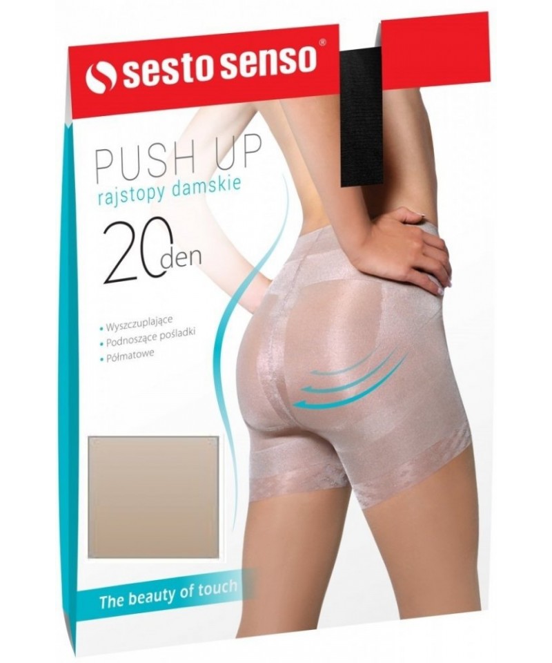 E-shop Sesto Senso Push Up 20 DEN Punčochové kalhoty