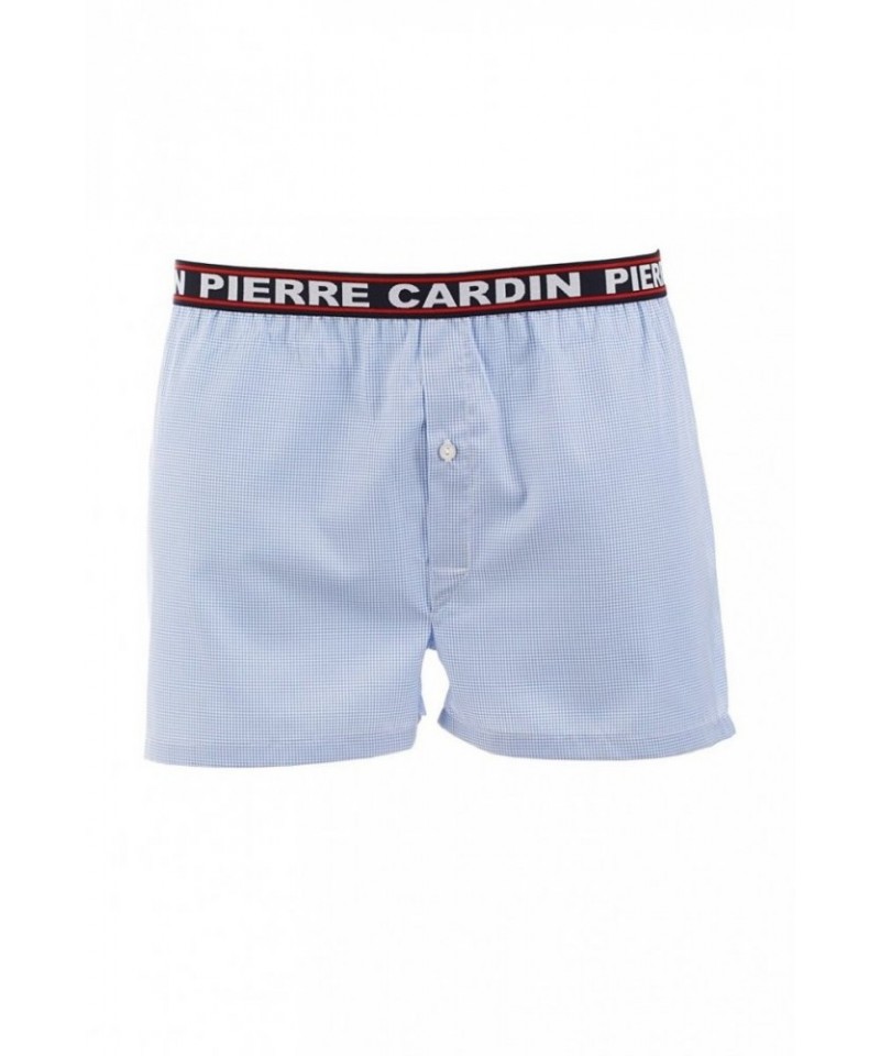 E-shop Pierre Cardin K2 károvaný blankytný Pánské šortký