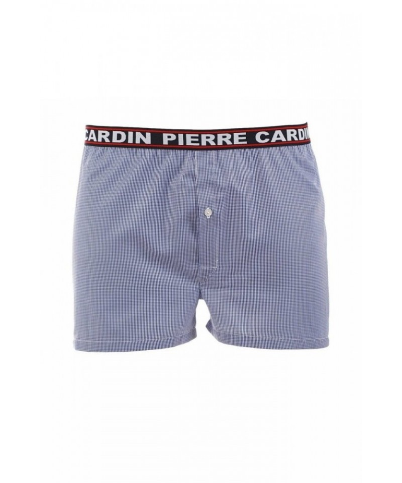 E-shop Pierre Cardin K3 károvaný tmavě modrý Pánské šortký