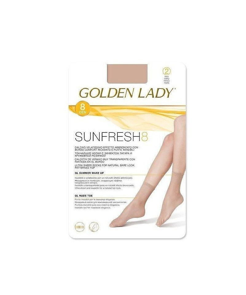 E-shop Golden Lady Sunfresh 8 den A'2 2-pack dámské ponožky,