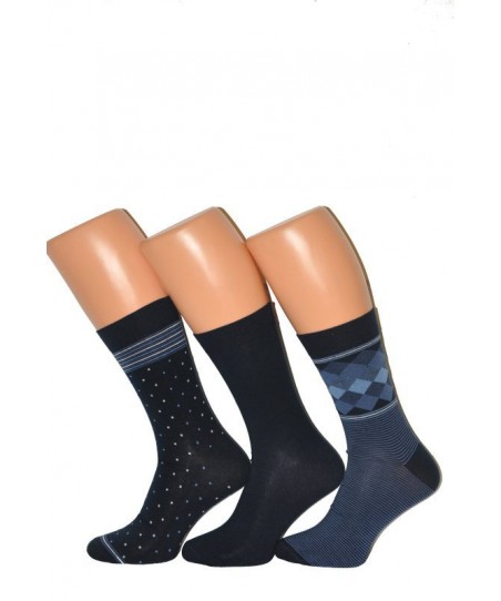 Cornette Premium A40 A'3 pánské vzorované ponožky
