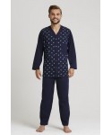 Gucio 854 4XL-5XL rozepínané pánské pyžamo