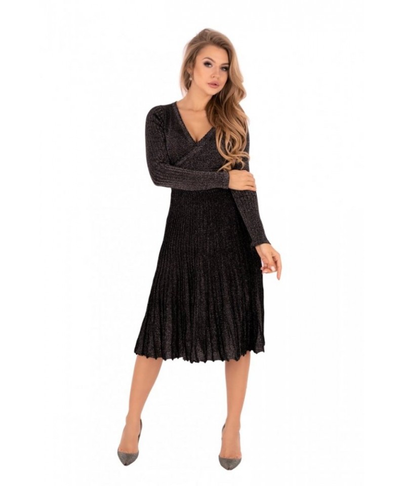 E-shop Merribel Frojene Black Šaty