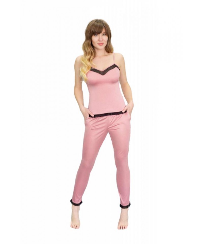 E-shop Leinle Beatrice 774 pudrově růžové Dámské pyžamo