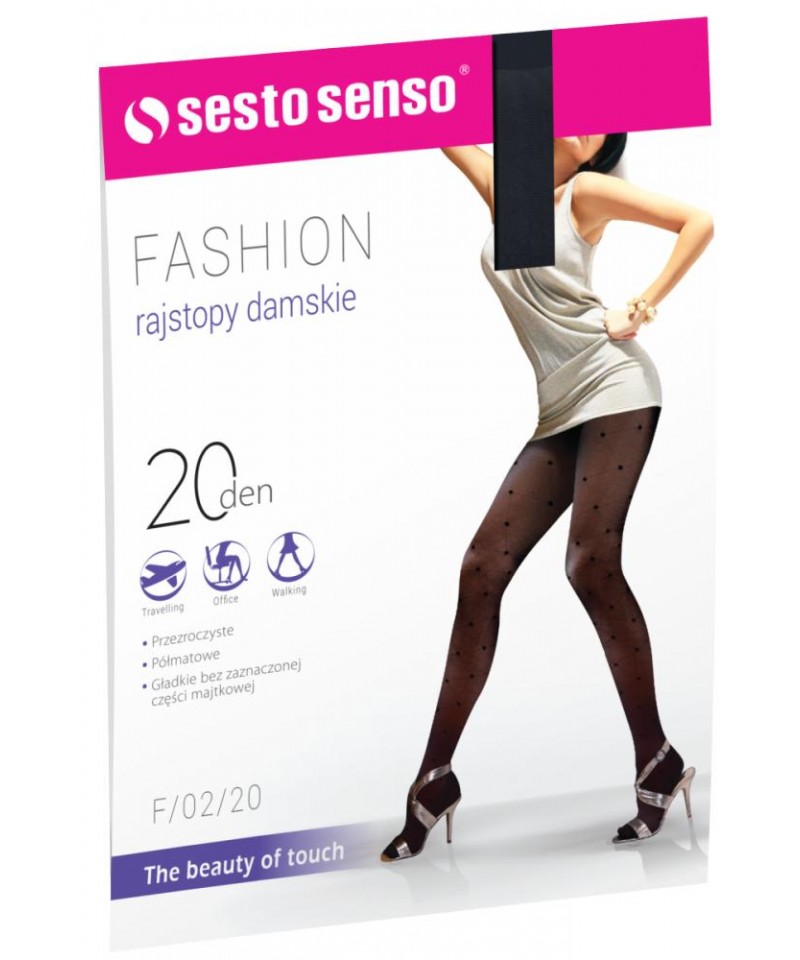 E-shop Sesto Senso Fashion 20 DEN F/02/20 Punčochové kalhoty