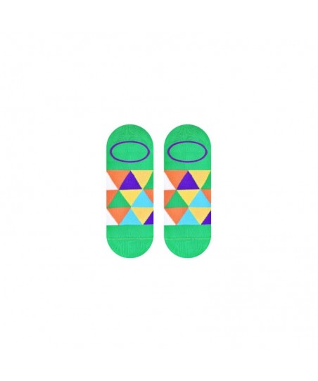 More 113 vzor 020 Mosaic zelené Kotníkové ponožky