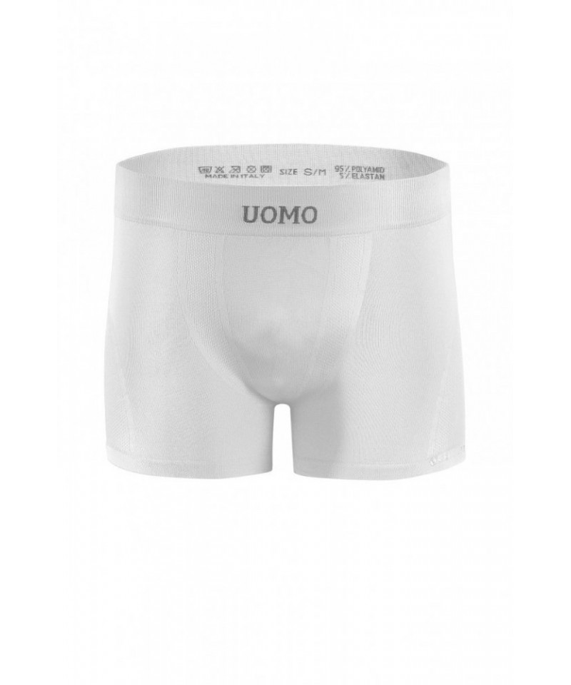 E-shop Sesto Senso Solar bílé Pánské boxerky bezešvé