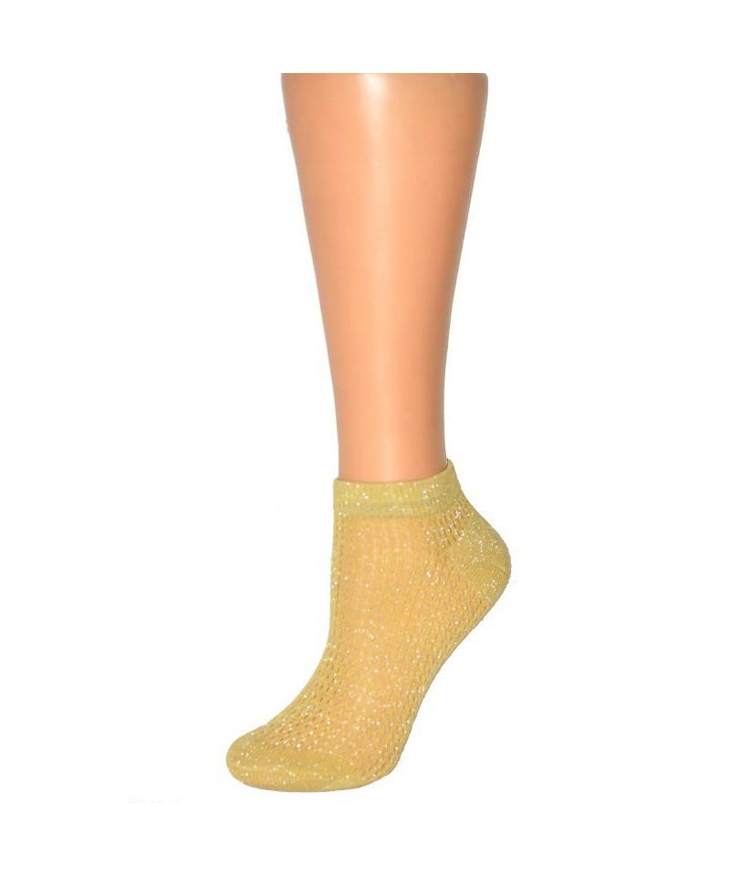 E-shop Magnetis 13529 ažur Lurex Dámské kotníkové ponožky