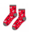 Steven 136 016 sněhulák červené Dámské ponožky
