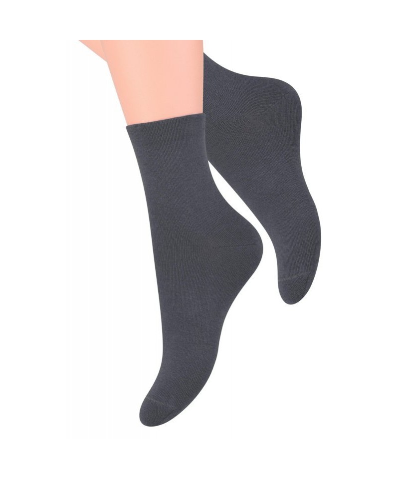Steven 037 tmavě šedé Dámské ponožky