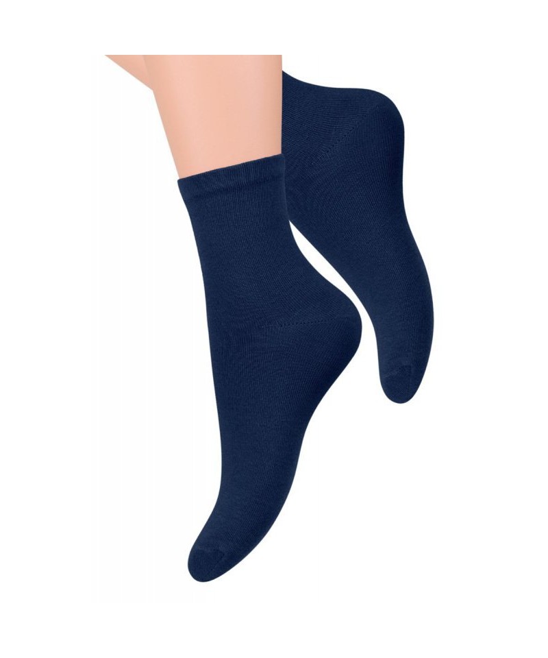 E-shop Steven 037 tmavě modré Dámské ponožky