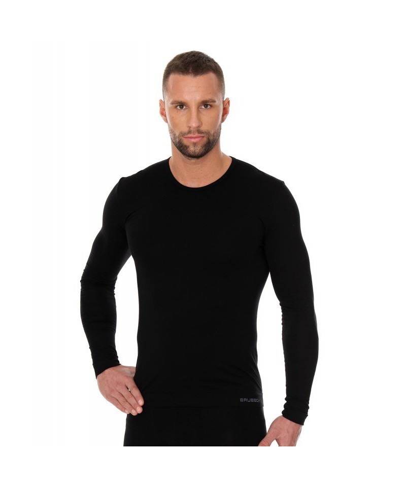 E-shop Brubeck LS01120A černé Pánské tričko