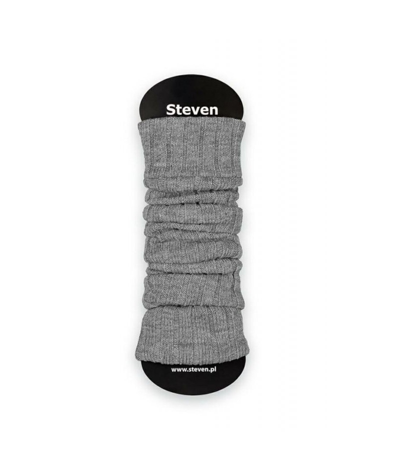 E-shop Steven 068 vlněné šedý melanž Návleky