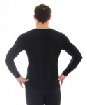 Brubeck Comfort Wool LS11600 černé Pánské tričko