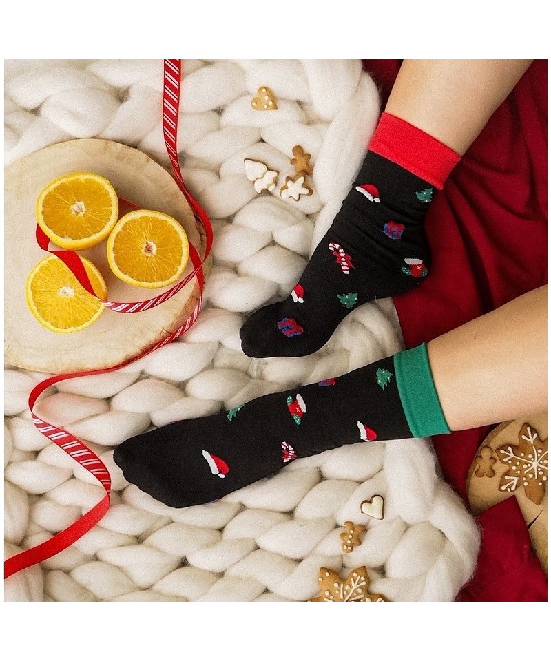 E-shop Gabriella Christmas 517 nero Dámské ponožky