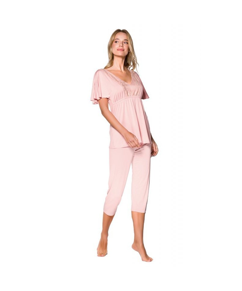 E-shop Babella Sevilla růžové Dámské pyžamo