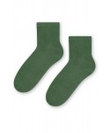 Steven 037 tmavě zelené Dámské ponožky