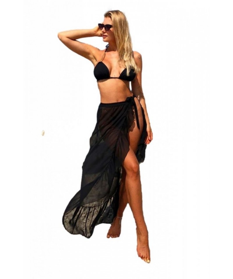 E-shop Qso Black Skirt Plážová sukně