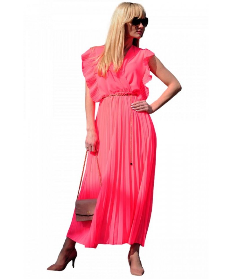 E-shop Merribel Herosa Neon Pink Šaty