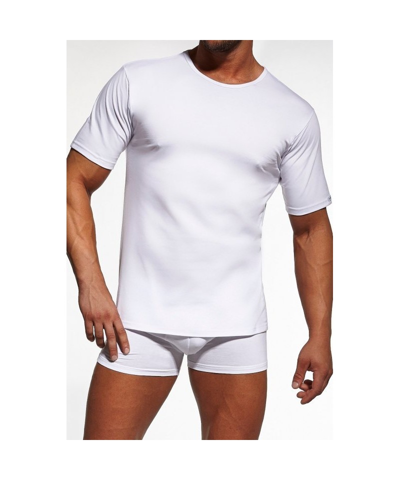 E-shop Cornette Authentic 202 bílé Pánské tričko