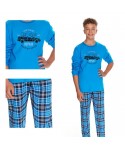 Taro Mario 2654 modré Chlapecké pyžamo