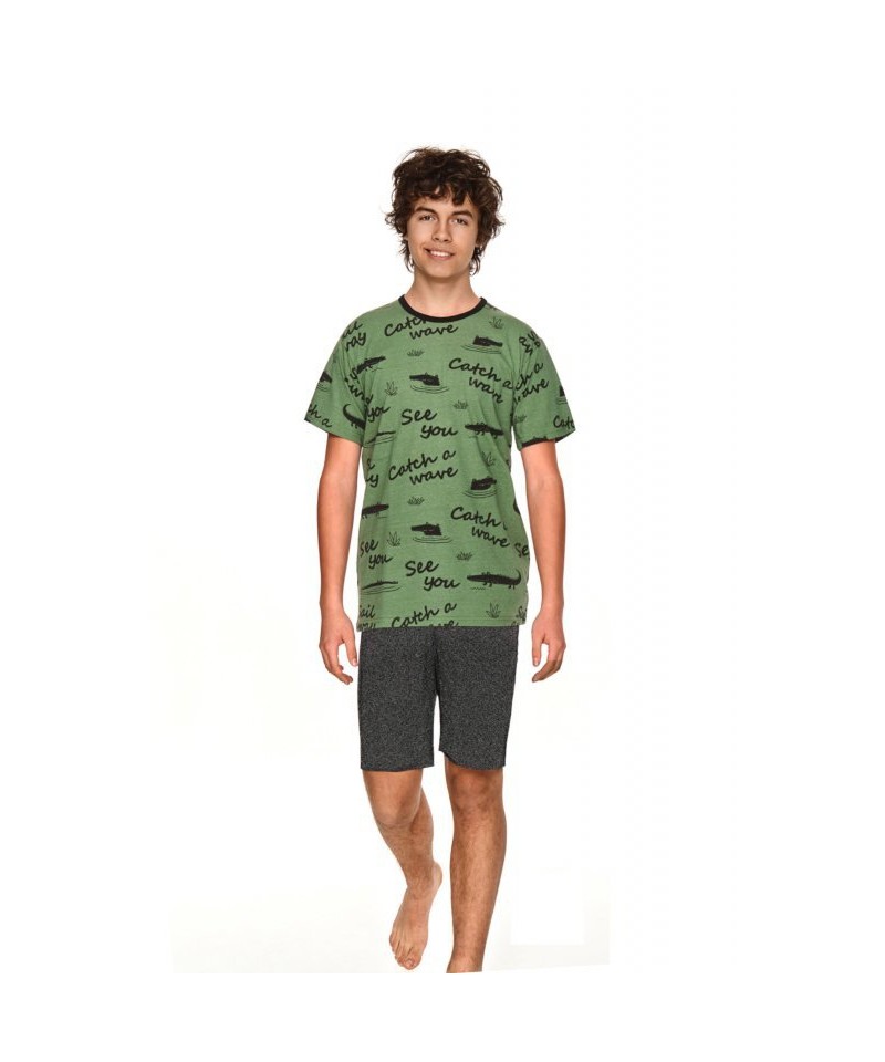 Taro Luka 2741 zelené Chlapecké pyžamo