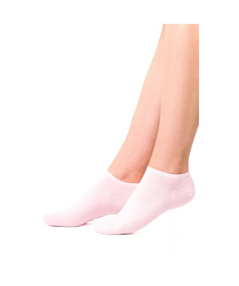 E-shop Steven invisible 007 světle růžové Dámské kotníkové ponožky