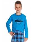 Taro Mario Car Shop 2651 modré Chlapecké pyžamo
