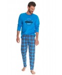 Taro Mario 2656 modré Pánské pyžamo