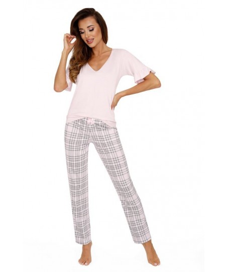 Donna Loretta růžová dlouhé kalhoty Dámské pyžamo