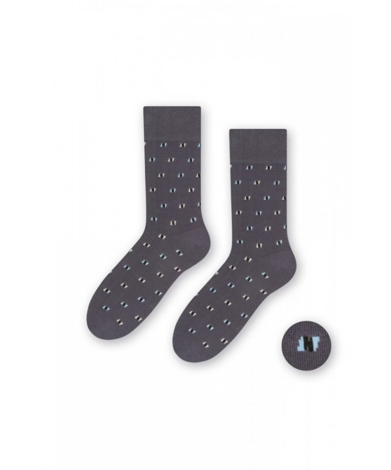 Steven 056-153 šedé Pánské ponožky