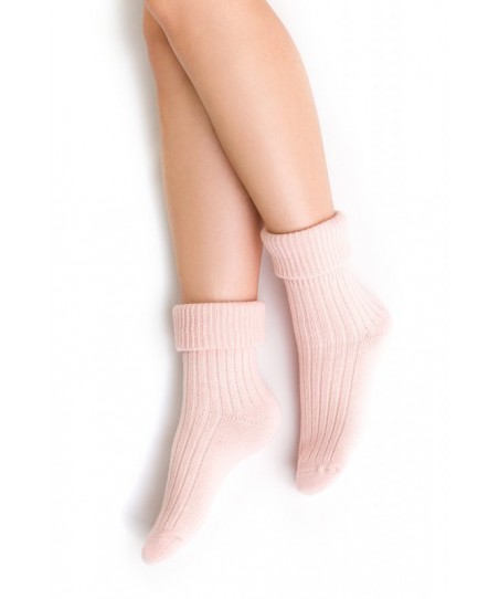 Steven 067 pudrově růžové Ponožky na spaní