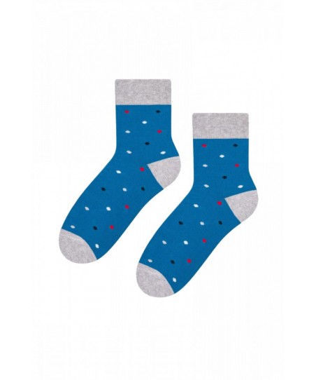 Steven 060 259 s puntíky, modré Ponožky