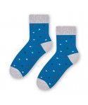 Steven 060 259 s puntíky, modré Ponožky