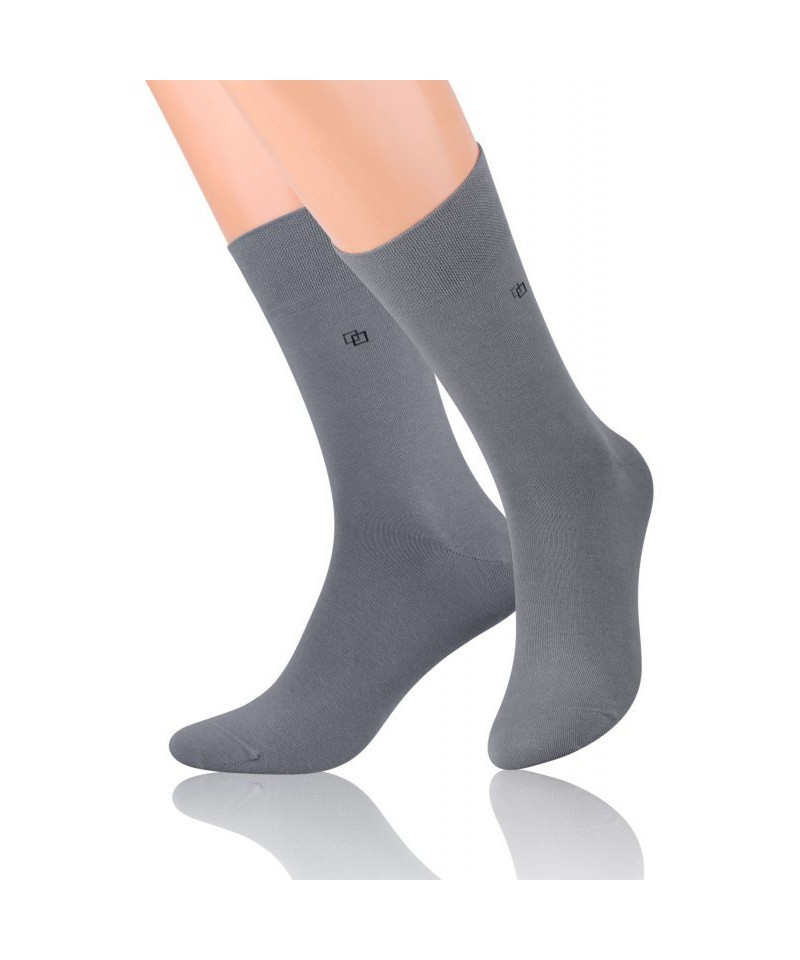 E-shop Steven 056 2 šedé Pánské ponožky