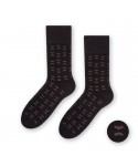 Steven 056 176 vzor černé Pánské ponožky