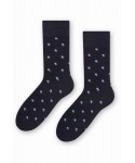 Steven 056 148 vzor tmavě modré Pánské ponožky