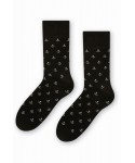 Steven 056 167 vzor černé Pánské ponožky
