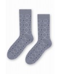 Steven 056 162 vzor světle šedé Pánské ponožky