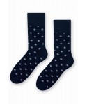 Steven 056 140 vzor tmavě modré Pánské ponožky