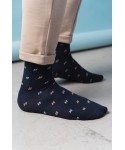 Steven 056 154 vzor jeans Pánské ponožky
