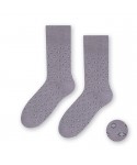 Steven 056 156 vzor světle šedé Pánské ponožky