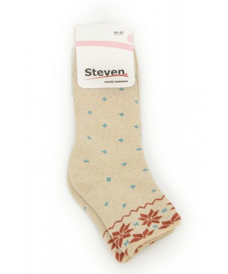 Steven 123 9 béžové Dámské ponožky