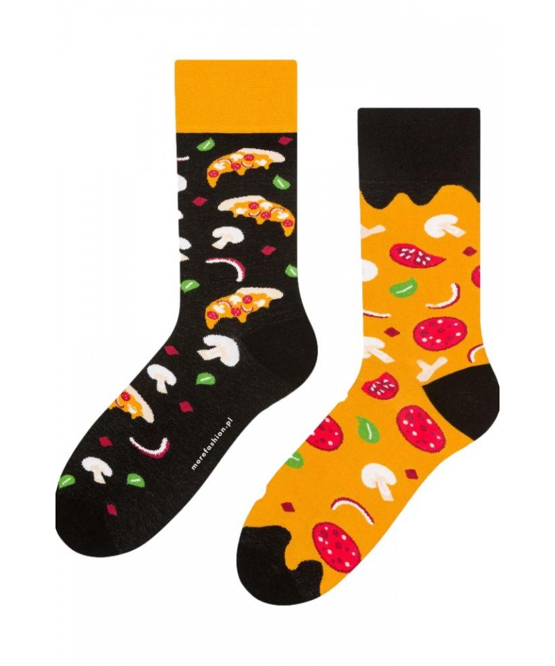 E-shop More Pizza 079-A055 černé Pánské ponožky