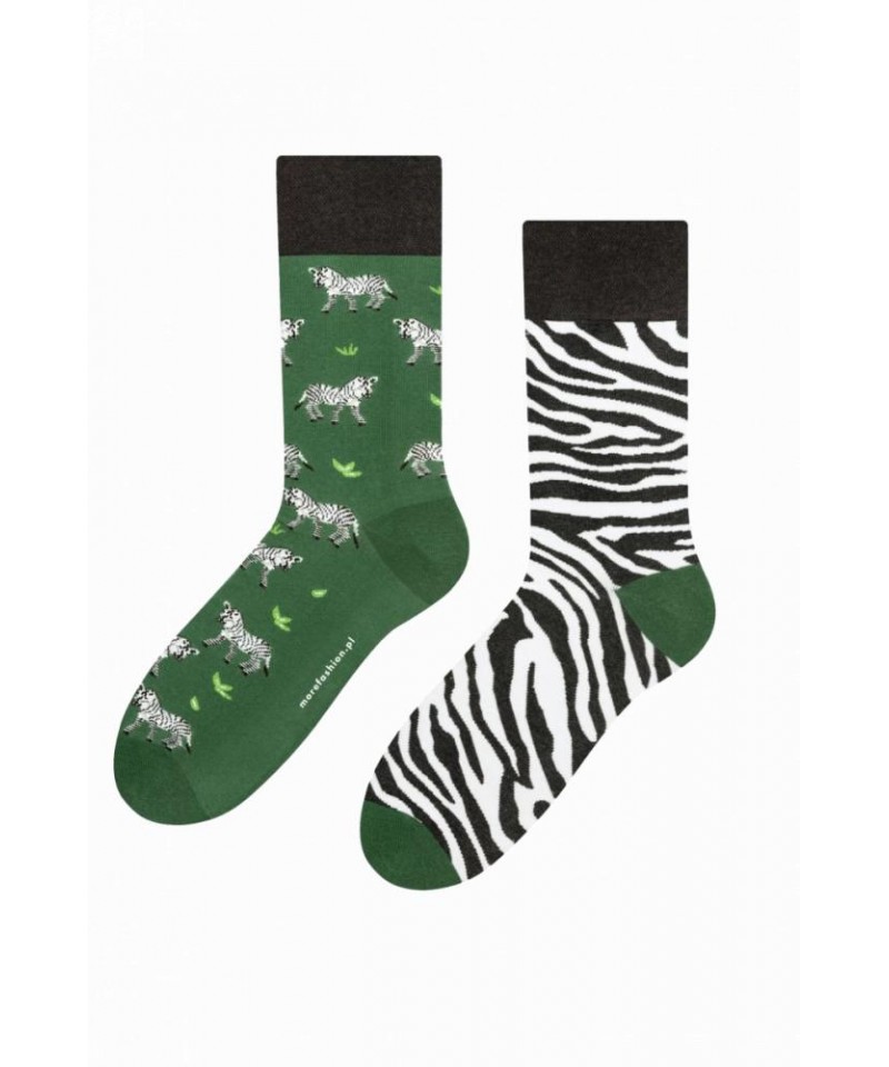E-shop More Zebra 079-A059 zelené Pánské ponožky
