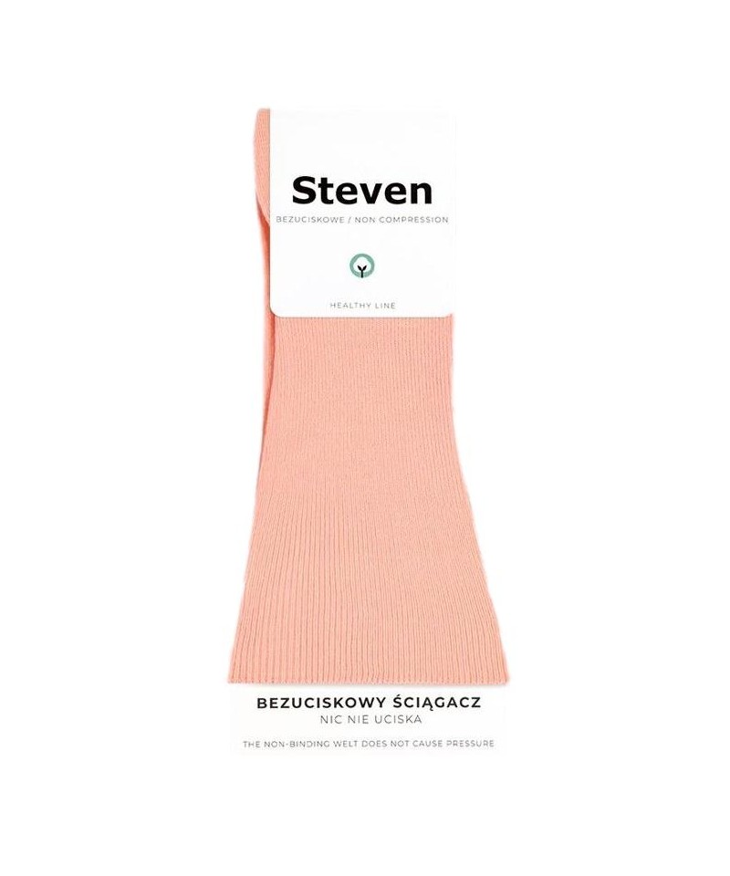 E-shop Steven 018 broskvové Netlakové ponožky