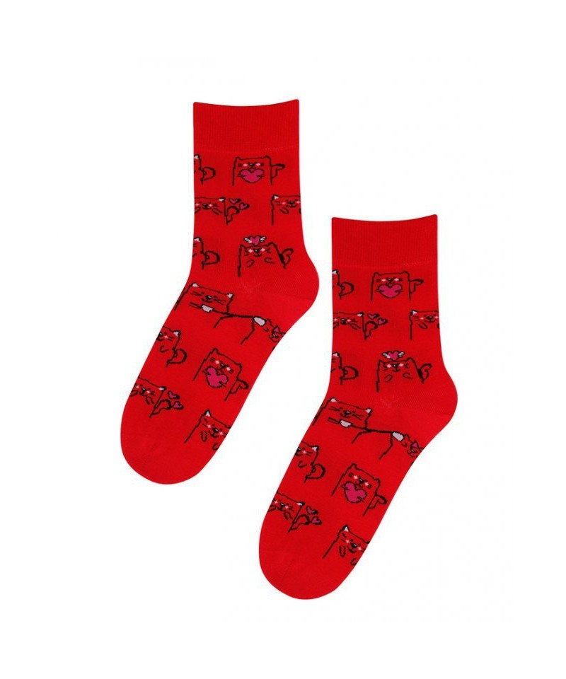 Wola Casual 242 červené Ponožky