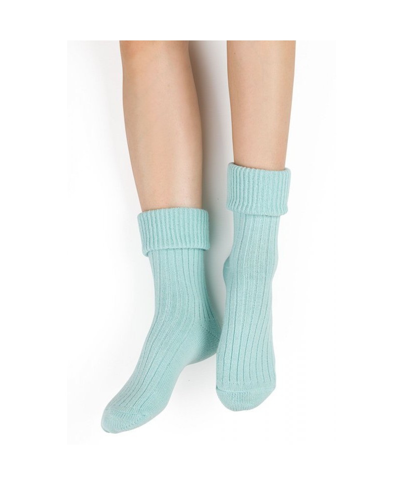 E-shop Steven 067 světle seledinové Ponožky na spaní