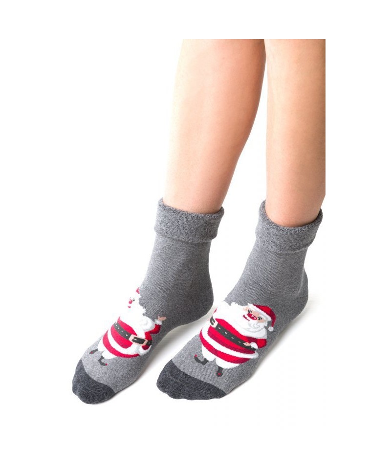 E-shop Steven 030 040 Mikuláš šedé Dámské ponožky