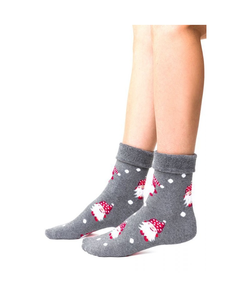 E-shop Steven 030 037 skřítci šedé Dámské ponožky